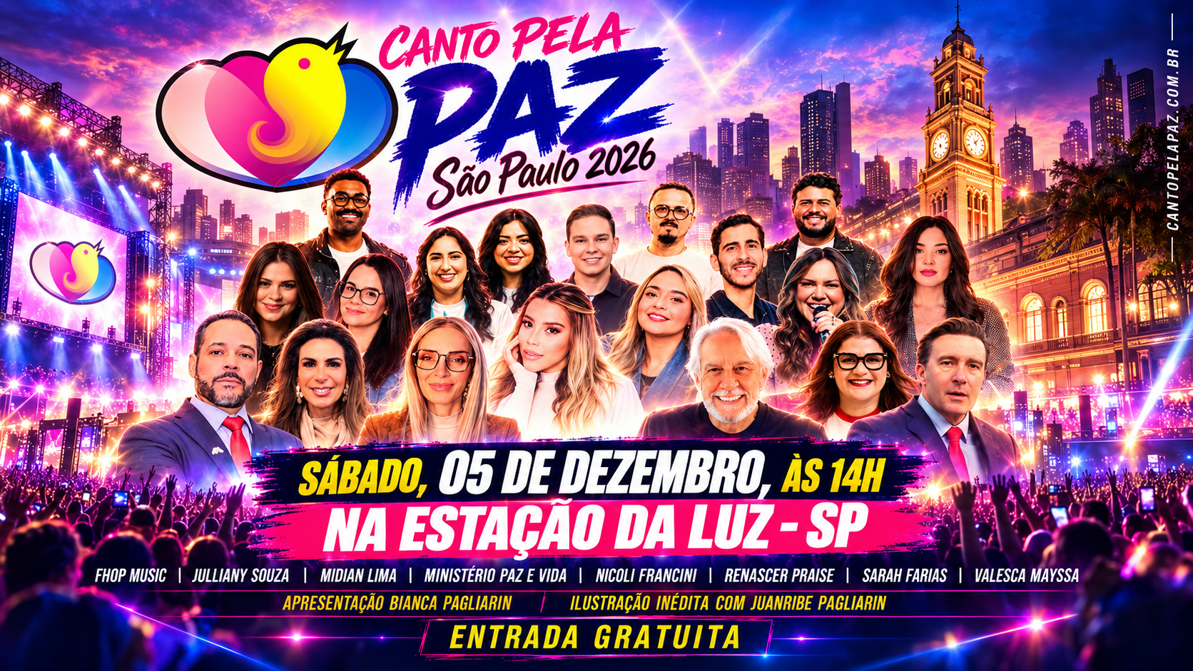 Festival Canto Pela Paz em São Paulo